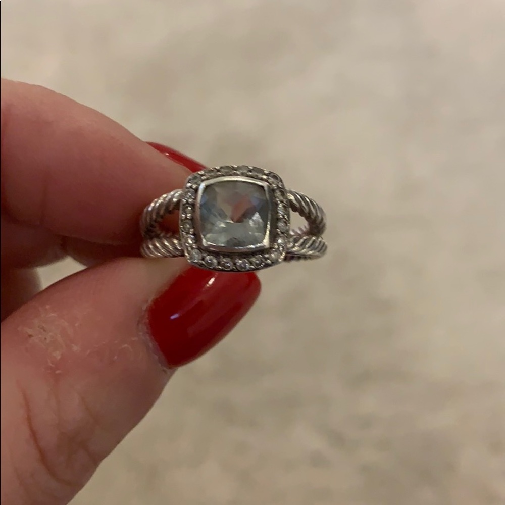 David Yurman Petite Albion ring- Prasiolite